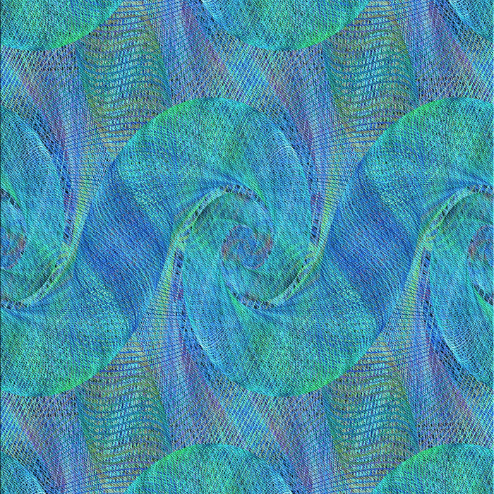 Patterned Dark Turquoise Green Rug, pat3335lblu