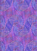 Patterned Blue Violet Purple Rug, pat3335pur