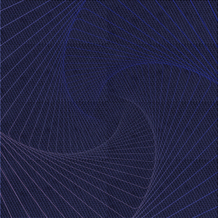 Round Patterned Night Blue Rug, pat3336blu