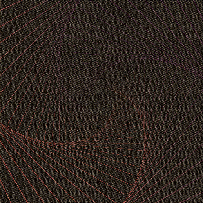 Round Patterned Midnight Gray Rug, pat3336brn