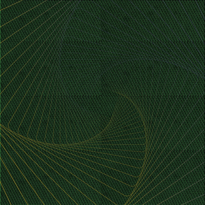 Round Patterned Deep Emerald Green Rug, pat3336grn