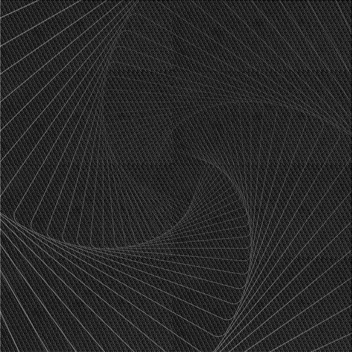 Round Patterned Black Rug, pat3336gry