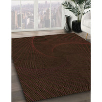 Patterned Red Brown Rug, pat3336org