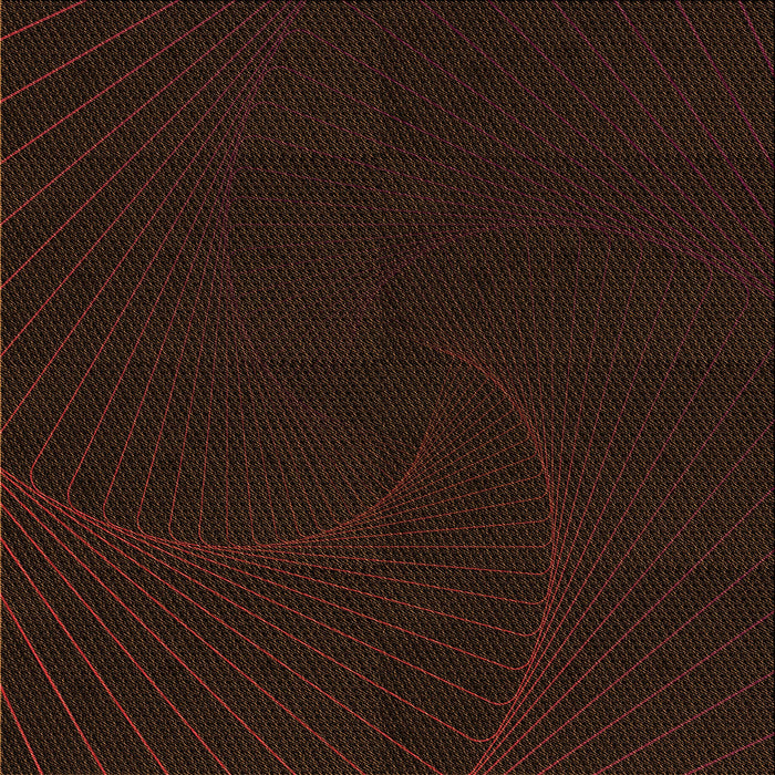 Round Patterned Red Brown Rug, pat3336org