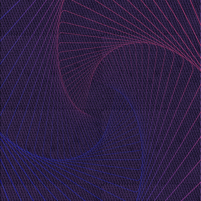 Machine Washable Transitional Night Blue Rug, wshpat3336pur