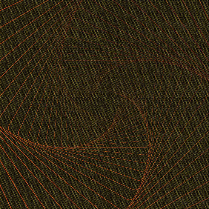 Round Patterned Black Brown Rug, pat3336yw