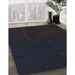 Patterned Black Novelty Rug in Family Room, pat3336