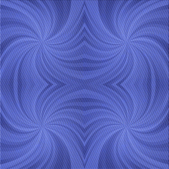 Round Patterned Blue Rug, pat3337blu