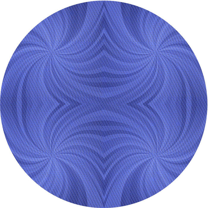 Square Patterned Blue Rug, pat3337blu