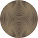 Square Patterned Dark Almond Brown Rug, pat3337brn