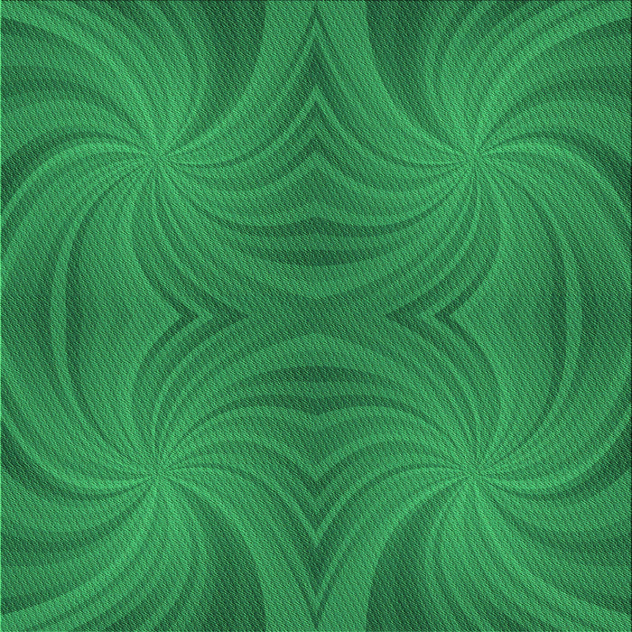 Round Patterned Forest Green Rug, pat3337grn