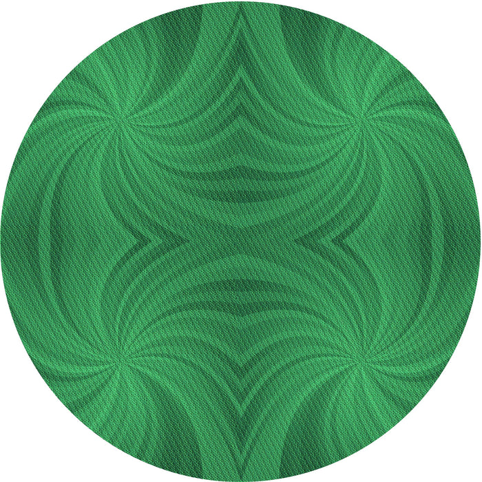 Square Patterned Forest Green Rug, pat3337grn