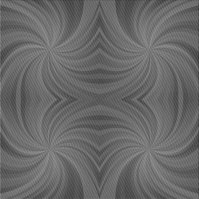 Round Patterned Gray Rug, pat3337gry