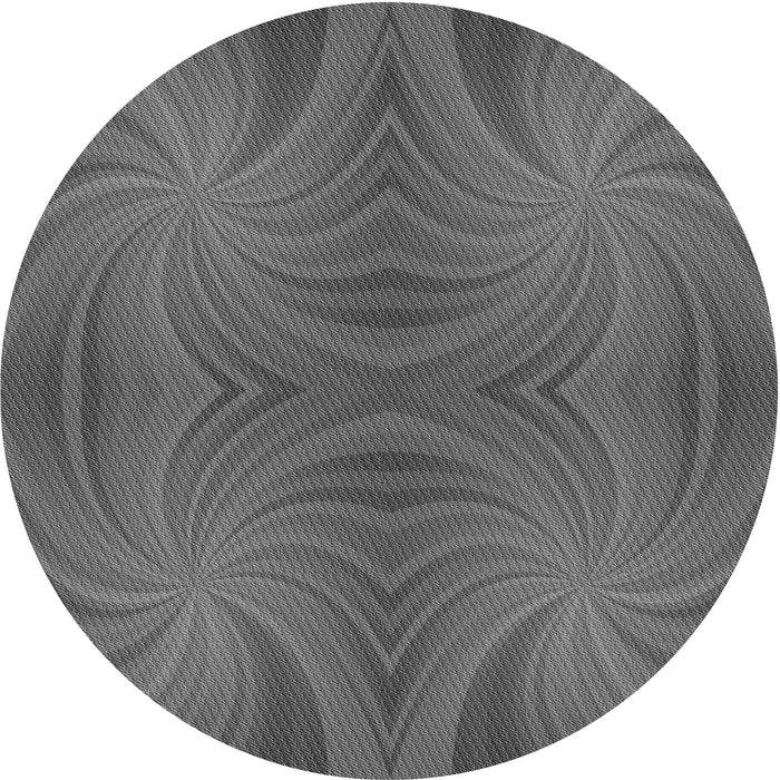 Square Patterned Gray Rug, pat3337gry