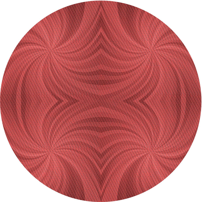 Square Patterned Red Rug, pat3337rd