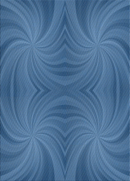 Patterned Blue Novelty Rug, pat3337