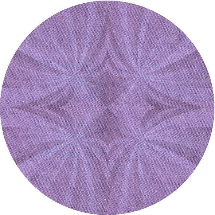 Square Machine Washable Transitional Bright Lilac Purple Rug in a Living Room, wshpat3338blu