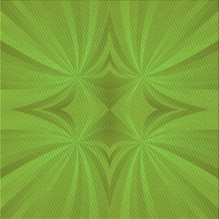 Round Patterned Green Rug, pat3338grn