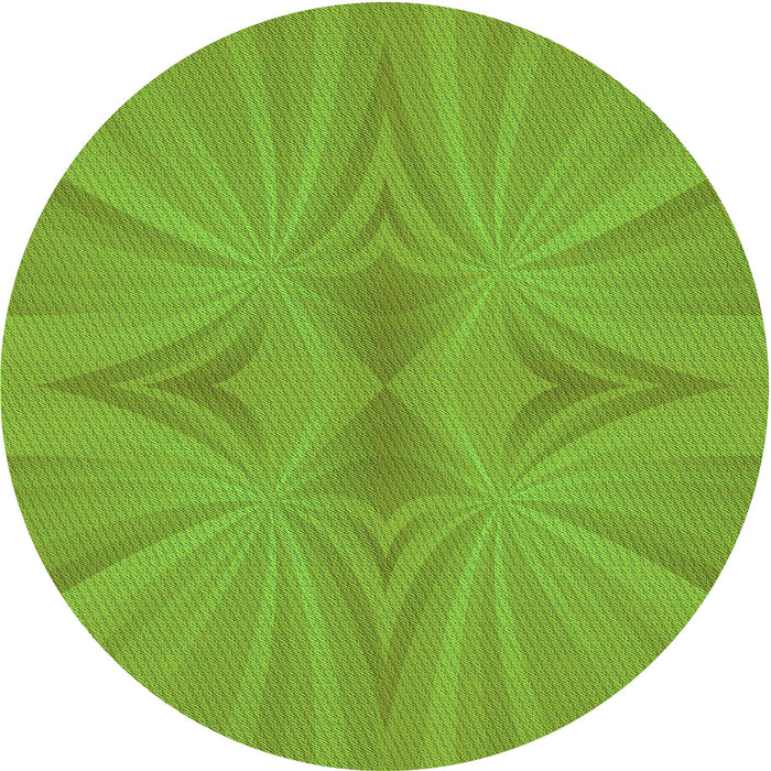 Square Patterned Green Rug, pat3338grn