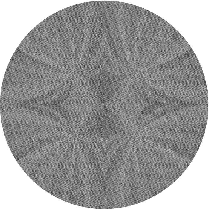 Square Patterned Gray Rug, pat3338gry