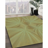 Patterned Salad Green Rug, pat3338lblu