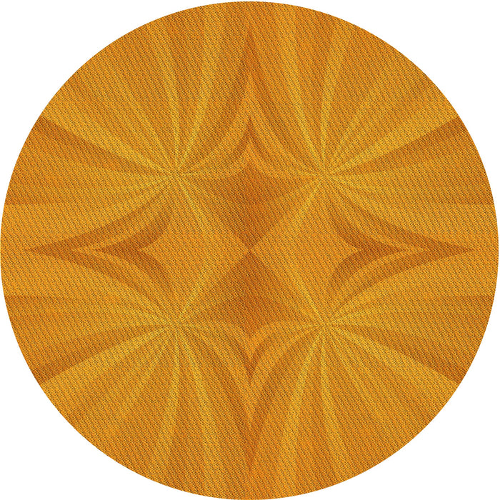 Square Patterned Neon Orange Rug, pat3338yw