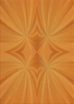 Patterned Dark Orange Novelty Rug, pat3338