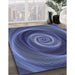 Machine Washable Transitional Blue Rug in a Family Room, wshpat3339blu