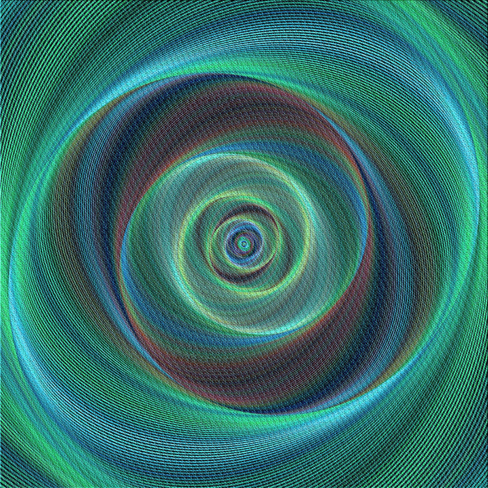 Round Machine Washable Transitional Deep-Sea Blue Rug, wshpat3339lblu