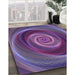 Machine Washable Transitional Purple Rug in a Family Room, wshpat3339pur