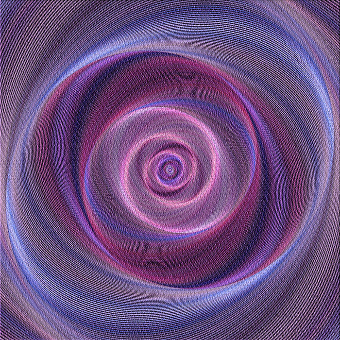 Round Machine Washable Transitional Purple Rug, wshpat3339pur