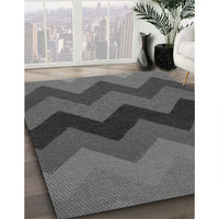 Patterned Platinum Gray Rug, pat334gry