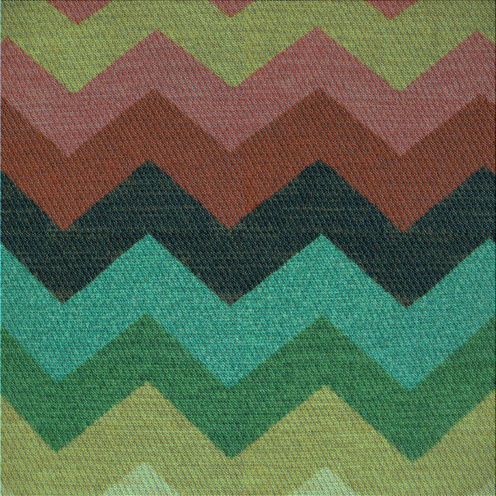 Round Patterned Dark Brown Rug, pat334lblu