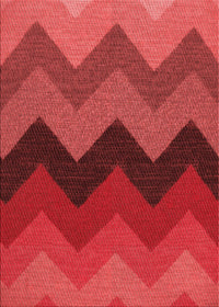 Machine Washable Transitional Red Rug, wshpat334rd