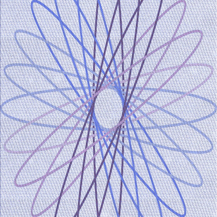 Patterned Lavender Blue Rug, pat3340blu