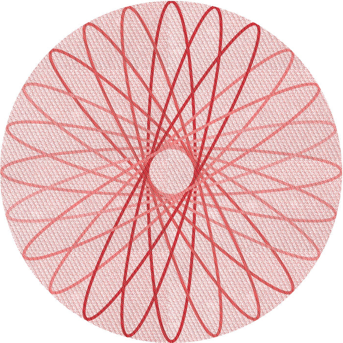 Square Patterned Light Rose Pink Rug, pat3340rd