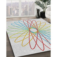 Patterned Green Novelty Rug, pat3340