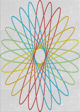 Patterned Green Novelty Rug, pat3340