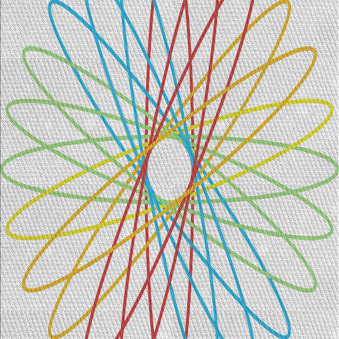 Patterned Green Novelty Rug, pat3340