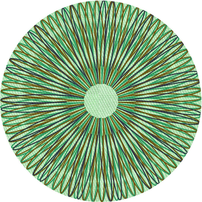 Square Machine Washable Transitional Light Green Rug in a Living Room, wshpat3341grn