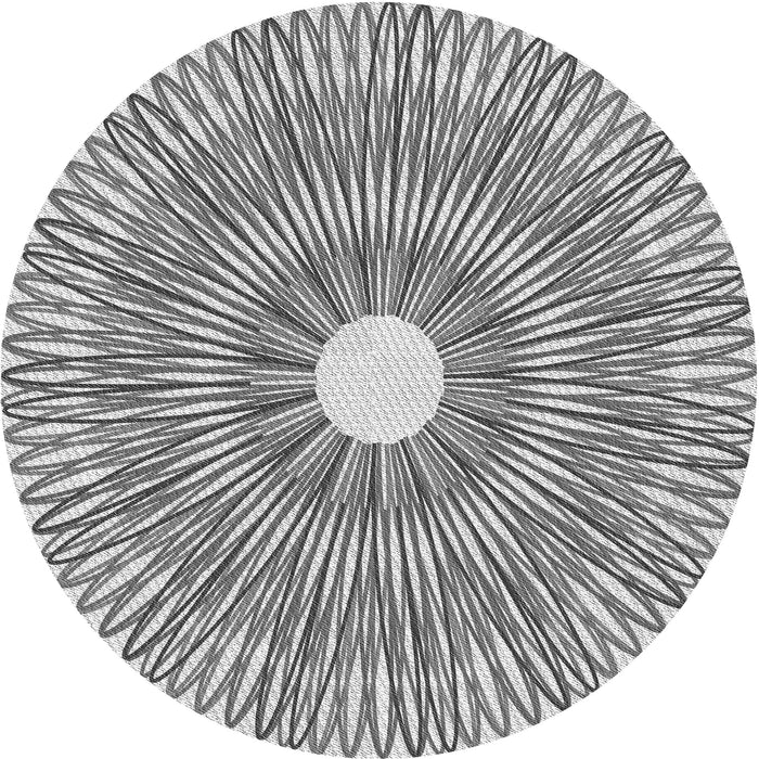 Square Machine Washable Transitional Gray Rug in a Living Room, wshpat3341gry