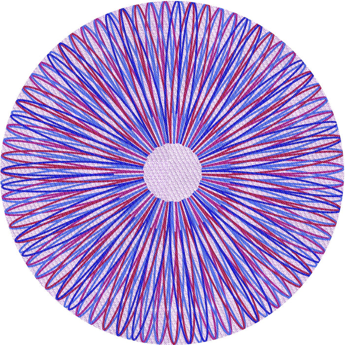 Square Machine Washable Transitional Pale Lilac Purple Rug in a Living Room, wshpat3341pur