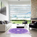 Machine Washable Transitional Pale Lilac Purple Rug in a Kitchen, wshpat3341pur