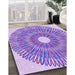 Machine Washable Transitional Pale Lilac Purple Rug in a Family Room, wshpat3341pur