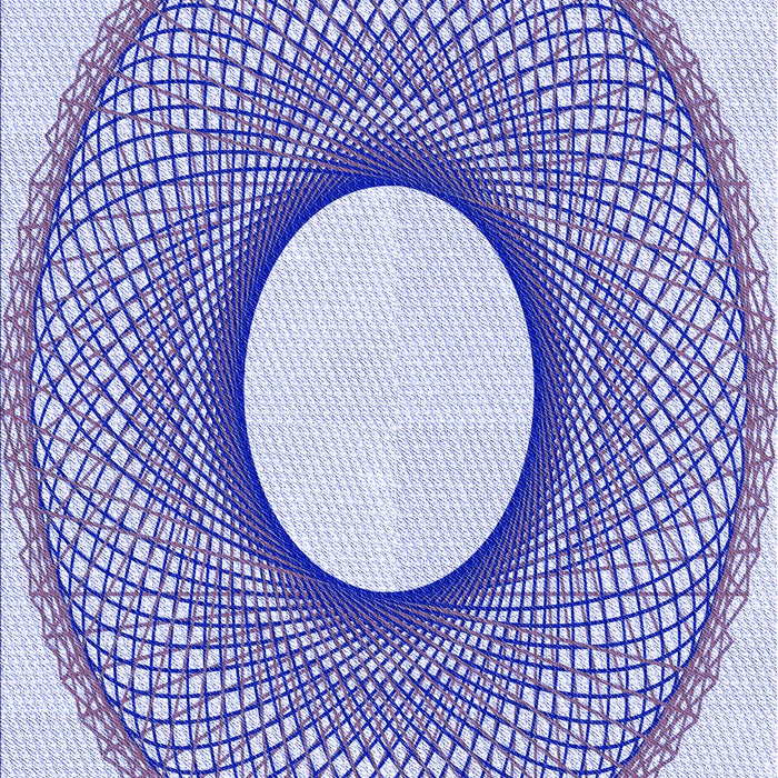 Patterned Blue Rug, pat3342blu