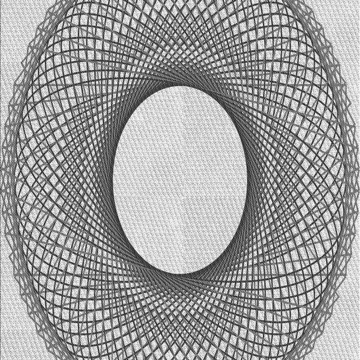 Machine Washable Transitional Gray Rug, wshpat3342gry