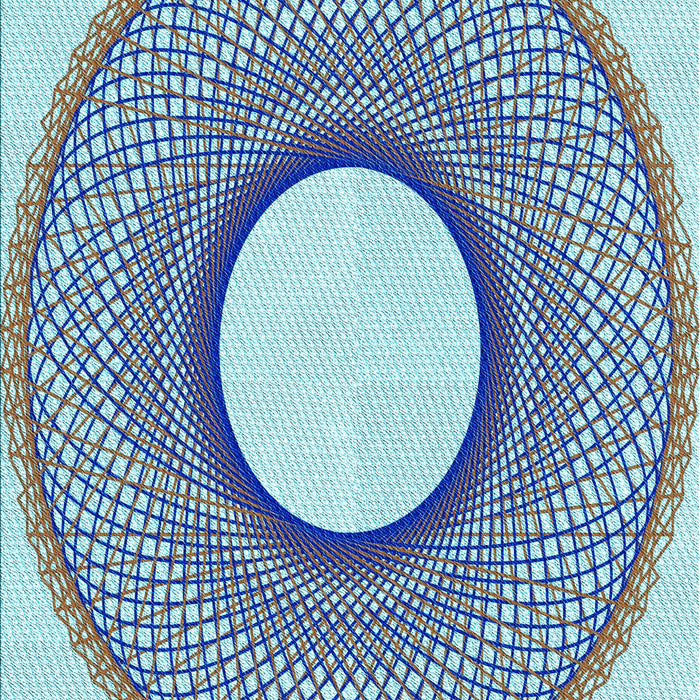 Patterned Azure Blue Rug, pat3342lblu