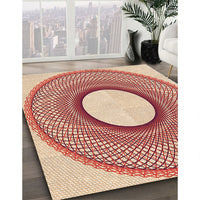 Patterned Khaki Gold Rug, pat3342org