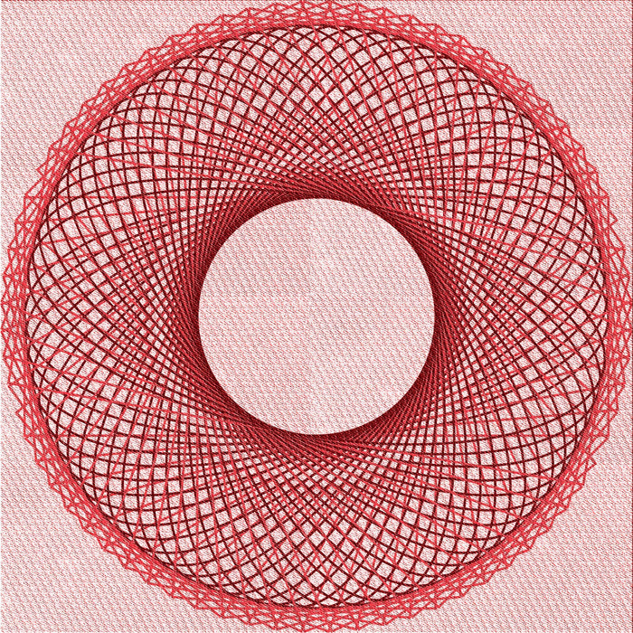 Round Machine Washable Transitional Pink Rug, wshpat3342rd