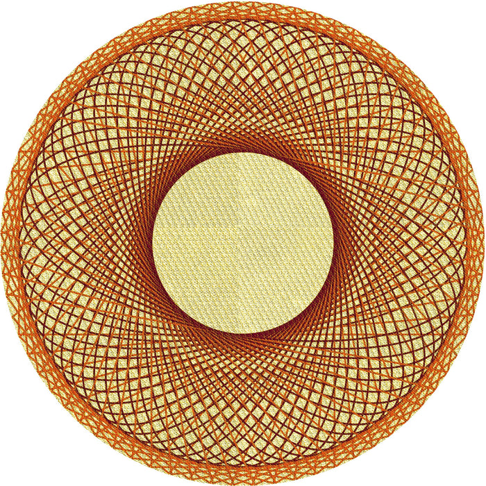 Square Patterned Mahogany Brown Rug, pat3342yw